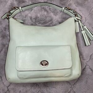 Coach Leather #22381 Courtney Hobo Bag - in Mint